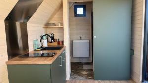 Maisons de vacances Cabane luxe & spa exterieur Les Magnolias : photos des chambres