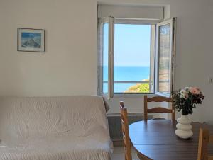 Appartements Appart vue mer et sur les falaises-Face au sentier de randonnee : photos des chambres