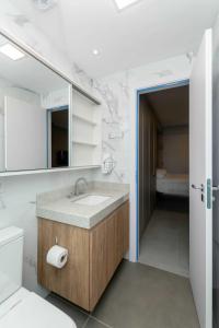 Vista total da cidade em moradia completa