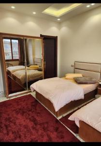 Hotel rooms in front of Mansoura University