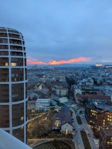 Apartment with sunset view over Bratislava