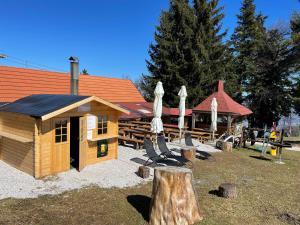 Chalet on Pohorje hill Maribor bike park next to the downhill track