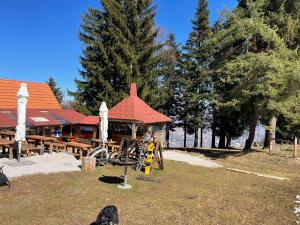 Chalet on Pohorje hill Maribor bike park next to the downhill track 