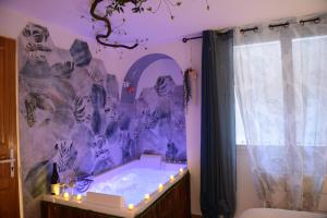 Appartements Jungle Spa - Cocon tropical et depaysant avec balneo en plein coeur de Pezenas ! : photos des chambres