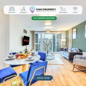 Beautiful Canal Side Apartment - City Centre - Balcony, Secure Parking, Self Check-In, Fast WiFi and Smart TV with Sky TV and Netflix by Yoko Property - Woolstone