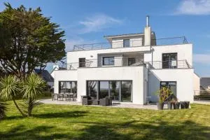 Le Bain de mer - vue sur la plage - Île-Tudy