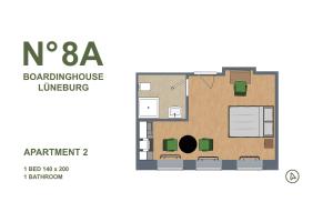 Apartment 02 No 8A Boardinghouse Lüneburg