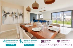 Maisons de vacances 450m de la plage, grande maison pour 10 : photos des chambres