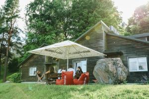 6 vietų namelis ant ežero kranto