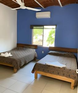 C7 Casas la colmena a 3 min playa alberca 4 rec,