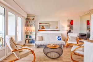 Appartements Seafront flat near Cabourg with free private parking : photos des chambres