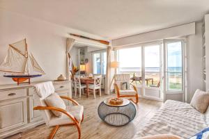 Appartements Seafront flat near Cabourg with free private parking : photos des chambres
