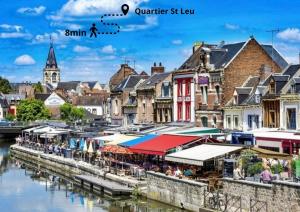 Appartements L Amiens Haussmann-Gare-Hortillonnages-Centre-ville-WIFI : photos des chambres