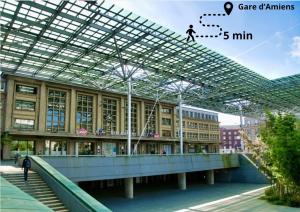 Appartements L Amiens Haussmann-Gare-Hortillonnages-Centre-ville-WIFI : photos des chambres