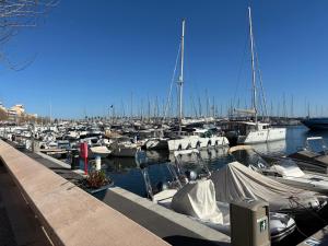 Centre Golfe Juan Plage et transports à pied, 5 min Cannes