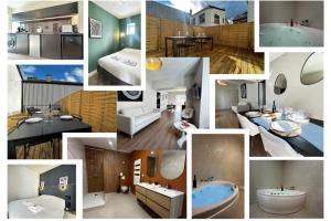 Appartements E1 Reton magnifique T3 RDC terrasse et jacuzzi : photos des chambres
