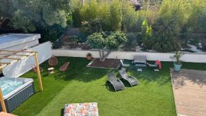 Villa Ali avec piscine et Jacuzzi a450m du la mer 3chambres 2sdb