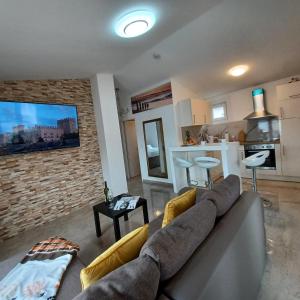 Beachfront Apartment with Balcony and Sea View