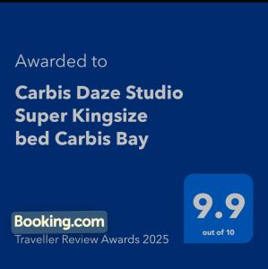 Carbis Daze Ocean Views Studio, SuperKing bed St Ives Carbis Bay