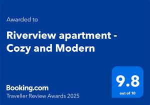 Riverview apartment - Free Private Parking
