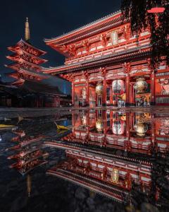 41观景阳台房 大空间卫浴厨房 洗衣机 车站步行3分钟 上野 涉谷 迪士尼 机场 坐车直达