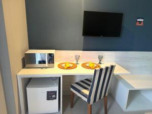 Flat 106 Aconchegante na Passagem - 700m da Praia