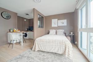 Appartements Proche Metro 5 et tram, parking, residence neuve : photos des chambres