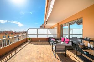 Appartements 'L'Alicante proche' gare, terrasse, vue mer : photos des chambres