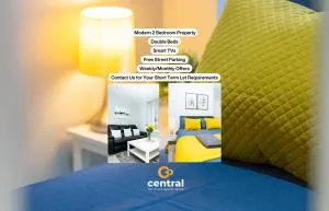 Central Serviced Apartments - 2 Bedroom - Ground Floor - Monthly & Weekly Bookings Welcome - FREE Street Parking - 2 Double Beds - WiFi - Smart TVs - Fully Equipped - Heating 24-7 - Longforgan