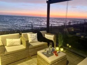 Enkhuizer Strand Chalet First Line Erste Reihe mit Zaun Haus Nr 214 - Andijk