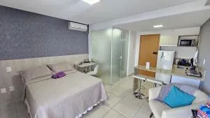 Studio Life Essential com ar garagem wifi - São Geraldo