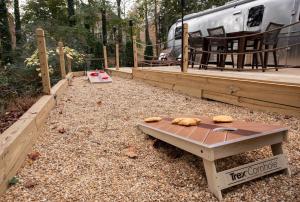 Cozy Lakefront Airstream - Private Deck and Firepit - Sleeps 6