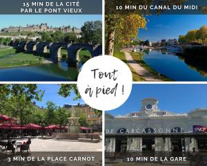 Cocon Carcassonnais - Free parking - Wifi - Climatisation - Tout équipée