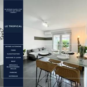 Appartements Le Tropical - Clim - Terrasse - Parking - Spacieux : photos des chambres