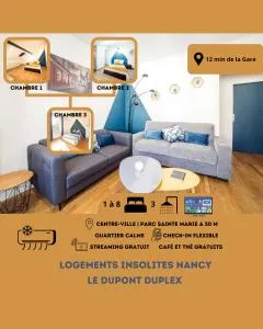 Le Grand Dupont du Parc Ste-Marie - Logements Insolites - 旺德夫尔莱南锡