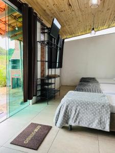 Hospedaria Paraíso das Águas Suíte independente KitBet com cozinha completa