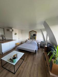 Large two-room apartment in Paris Oberkampf