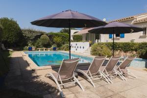Villa 130m2, near St-Tropez, direct beach access