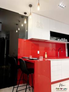 #501-O Flat moderno e decorado - Jardim Goiás