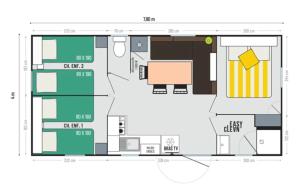 Campings Camping 3 etoiles - Piscine - eehdai : photos des chambres