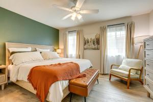 Fire Pit and Yard Games Inviting Clarksburg Cottage