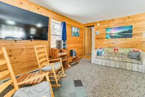 Near Lake Huron Secluded Goetzville Cabin with Deck
