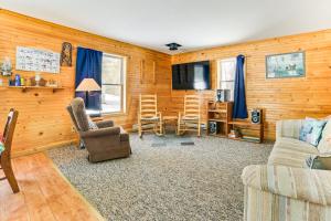 Near Lake Huron Secluded Goetzville Cabin with Deck