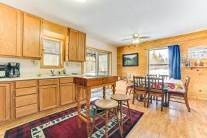 Near Lake Huron Secluded Goetzville Cabin with Deck