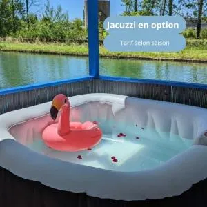 Cottage flottant jacuzzi privé en option gamme supérieure - 圣让德洛讷