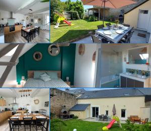 Maisons de vacances Le So Wild, maison avec jardin clos, terrasse amenagee, 5 mn a pied commerce, terrain de tennis, a 800 m de la plage d'Omaha beach jeux arcade, jouets, materiel jeunes enfants enfants, table ping-pong : photos des chambres
