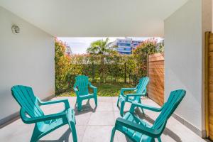 Studio dans résidence neuve - Terrasse et jardin