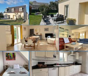 Villas Villa des pontons Maison 5 chambres avec grand jardin clos et belle terrasse sejour spacieux lumineux a 2 kms de la plage d'Arromanches pres de Bayeux, Omaha beach - table de ping pong - garage : photos des chambres