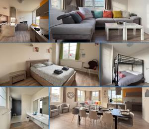 Les sables dor Grand apt lumineux bien équipé 1er étage vue panoramique sur campagne près superette, à 600 m plage proche Omaha Beach et pointe du Hoc parking gratuit, garage à disposition