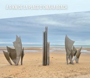 Maisons de vacances Saint Ho Mer Maison lumineuse vue mer 8 pers 4 chambres 2 sdb 2 WC etage renove en 2025 belle terrasse grand jardin clos parking 8 mn a pied petite plage grand jardin pres de Port en Bessin, Bayeux et plage Omaha beach : photos des chambres
